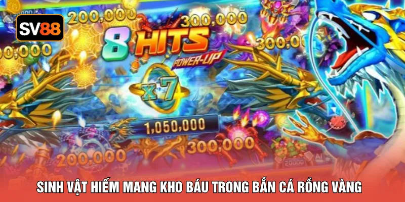 Sinh vật hiếm mang kho báu trong bắn cá rồng vàng 